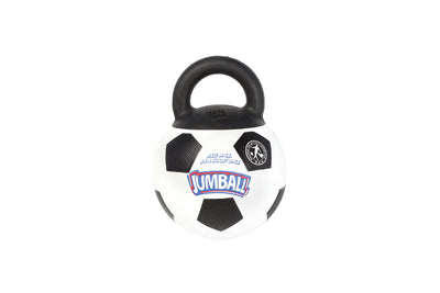 GiGwi | Juguete para perros 'Jumball' Pelota de fútbol con mango de goma — imagen oficial del producto