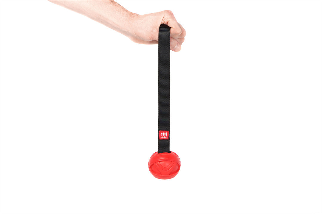GiGwi | Juguete para perros Slinger pelota de caucho-rojo — vista oficial adicional 1