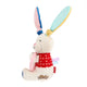 GiGwi Plush Friendz | Juguete conejo de felpa con sonido y aro de TPR para perros — imagen oficial del producto