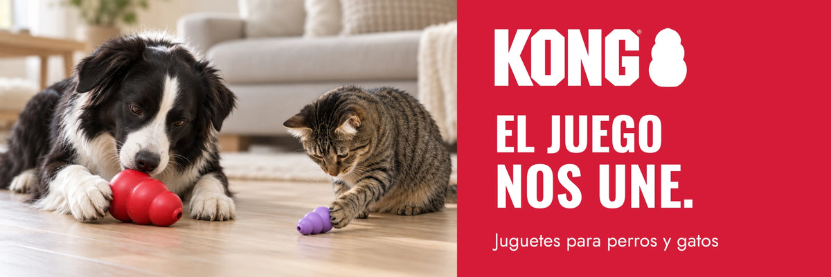 KONG. El juego nos une. Juguetes para perros y gatos.