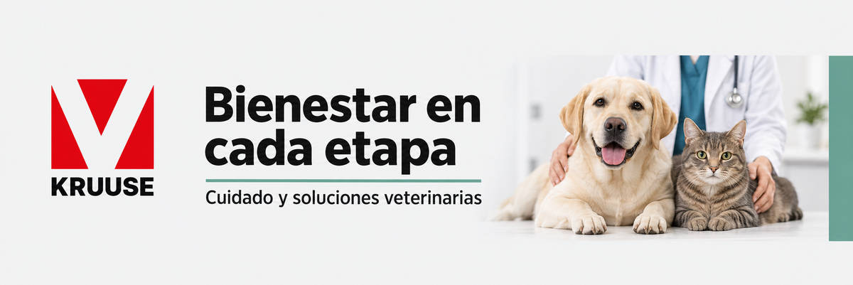KRUUSE — Bienestar en cada etapa. Cuidado y soluciones veterinarias.