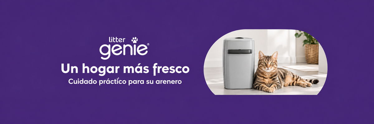Litter Genie — Un hogar más fresco. Cuidado práctico para su arenero.