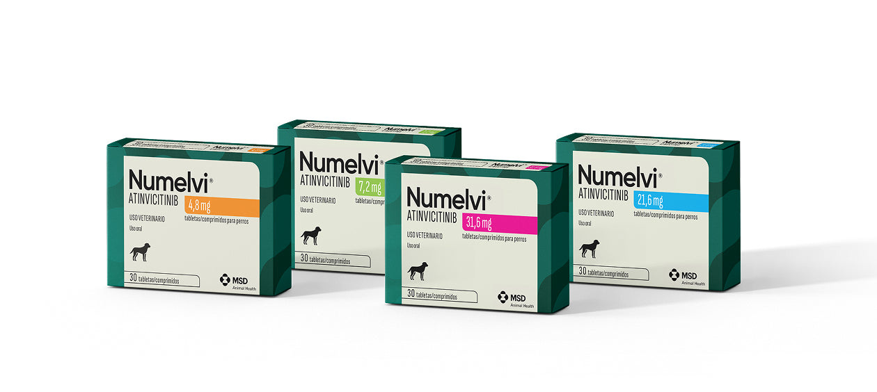 MSD Numelvi — presentaciones de 30 tabletas, 4,8 mg, 7,2 mg, 21,6 mg y 31,6 mg