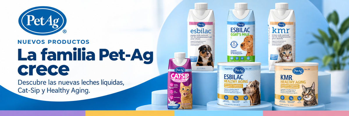 Nuevos productos Pet-Ag: leches líquidas, Cat-Sip y Healthy Aging.