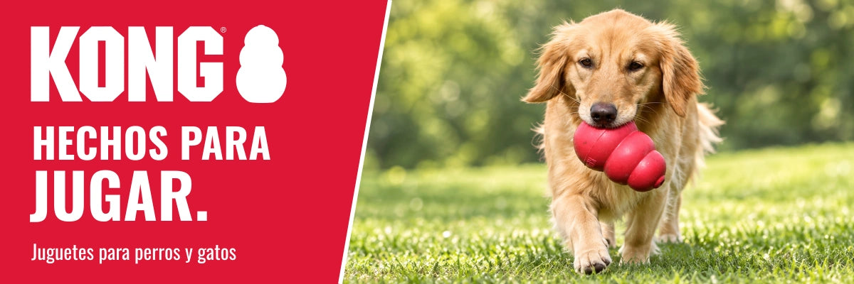 KONG. Hechos para jugar. Juguetes para perros y gatos.