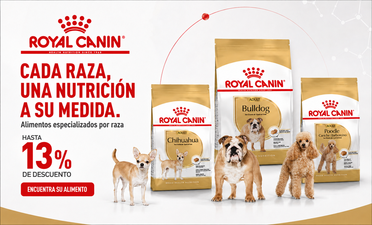 Royal Canin por raza, hasta 13% de descuento