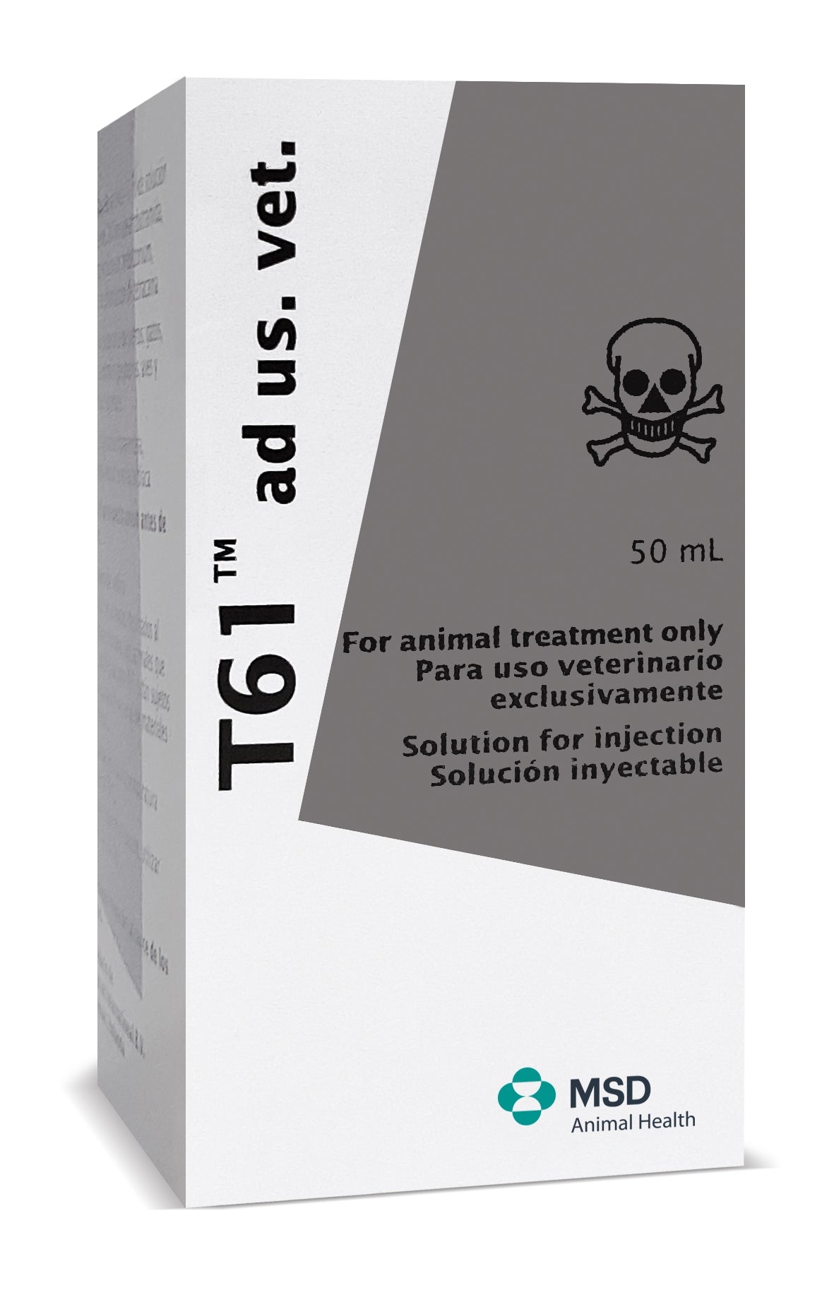 MSD T61 50 mL — envase original sobre fondo blanco