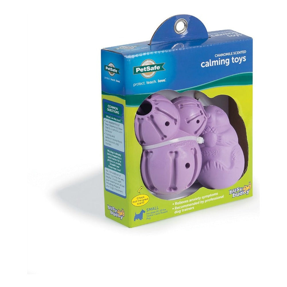 Petsafe | Busy Buddy Calming Toys con aroma a manzanilla – empaque