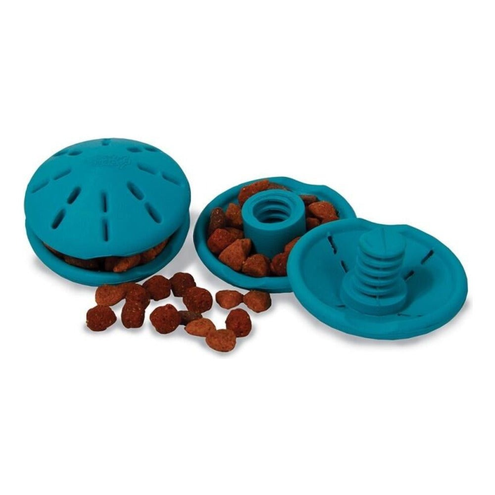 Petsafe | Busy Buddy Puppy Twist 'n Treat abierto con premios