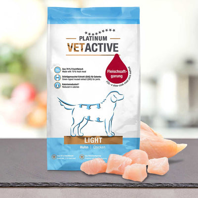 Platinum | Alimento seco para perros VetActive Light