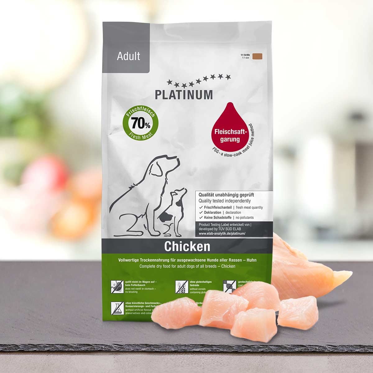 Platinum Adult Chicken: alimento para perros adultos con pollo