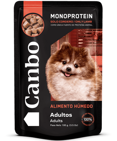 Canbo Trocitos en salsa de cordero, adultos – sobre frontal