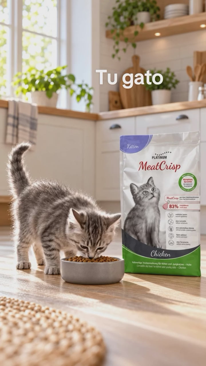 Platinum Perú: MeatCrisp para gatos, preparación con carne fresca
