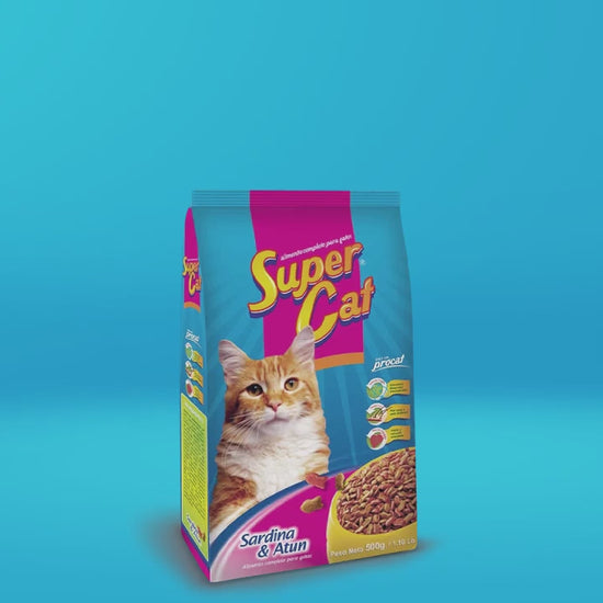 Supercat Sardina, Atún y Trucha para gatos adultos: vídeo oficial en español.