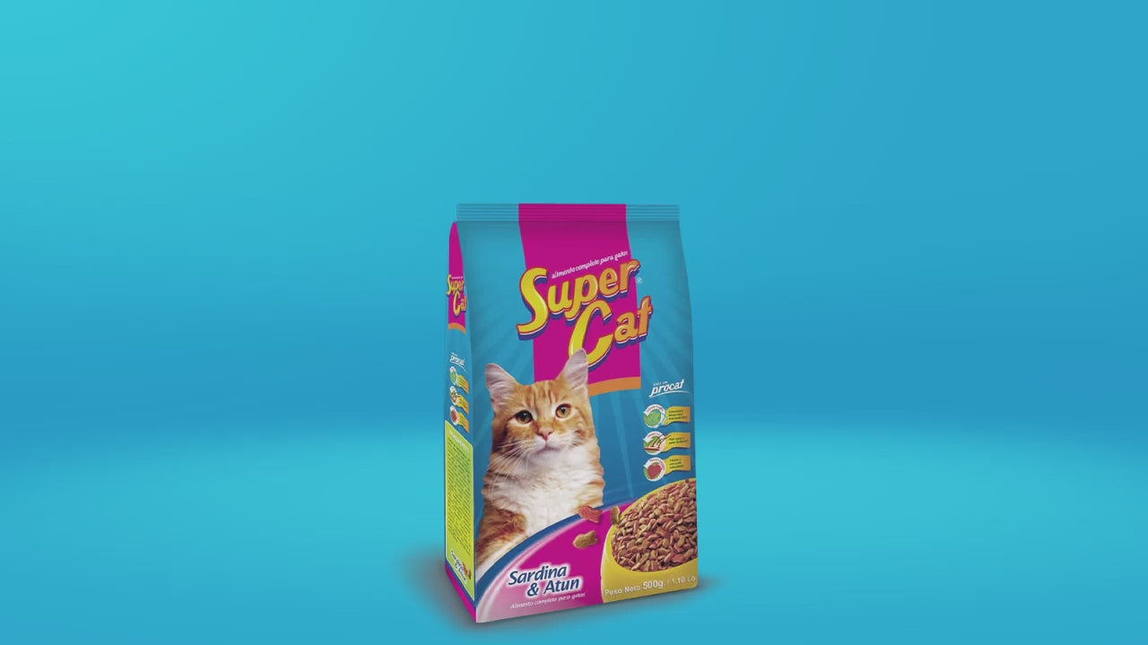 Supercat Sardina, Atún y Trucha para gatos adultos: vídeo oficial en español.