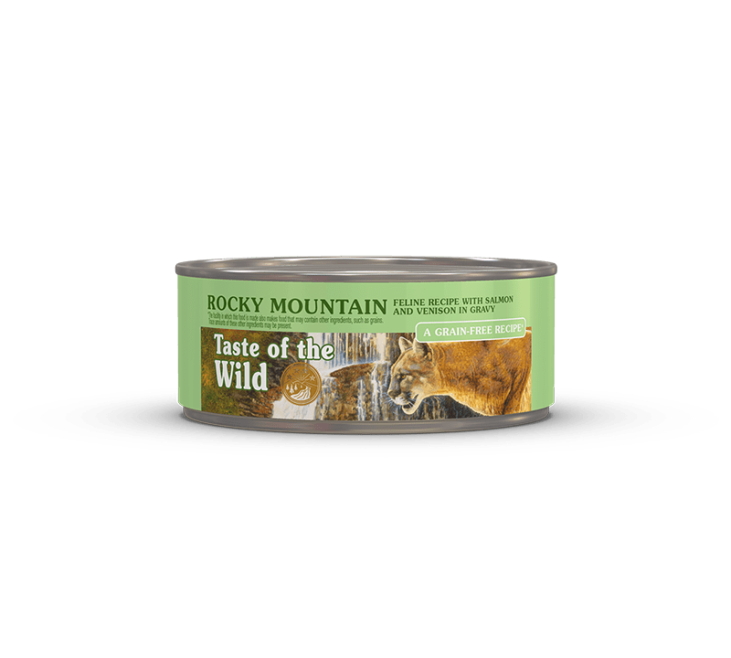 Taste of the Wild | Rocky Mountain salmón y venado en salsa para gatos (lata)