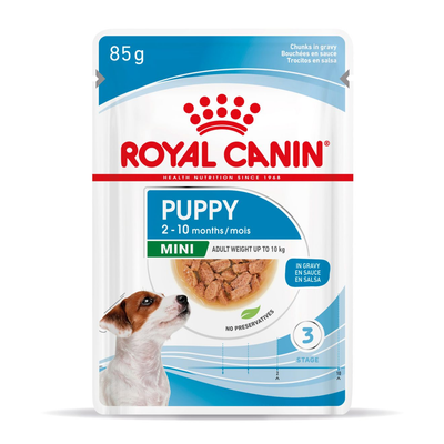 ROYAL CANIN | Alimento húmedo para perros cachorros de razas pequeñas (Pack de 12 bolsitas de 85g) — imagen oficial 1
