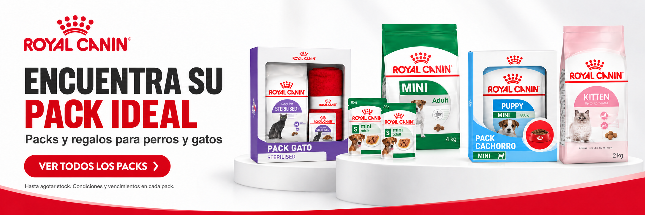 Royal Canin: encuentra su pack ideal. Packs y regalos para perros y gatos. Ver todos los packs. Hasta agotar stock; condiciones y vencimientos en cada pack.