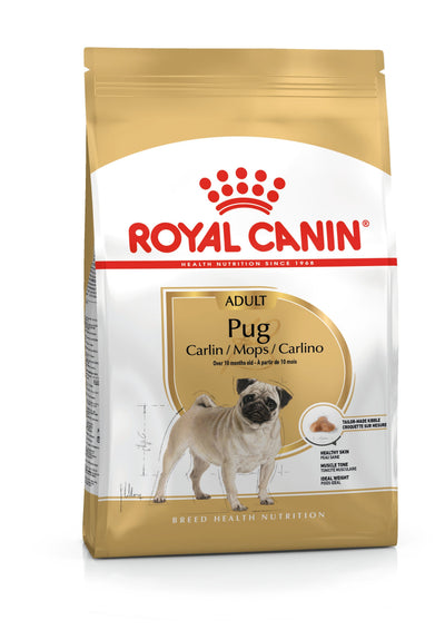 Royal Canin Pug Adult · envase frontal