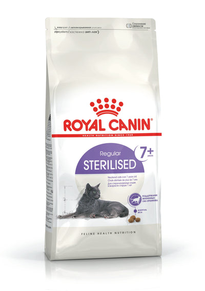 Royal Canin Sterilised 7+ · envase frontal