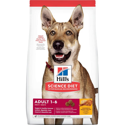 Hill's Science Diet | Alimento seco para perros adultos Adult. Receta de pollo y cebada.