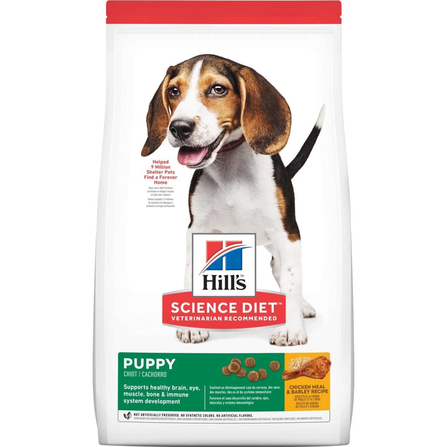 Hill's Science Diet | Alimento seco para perros cachorros Puppy. Receta de pollo y cebada.