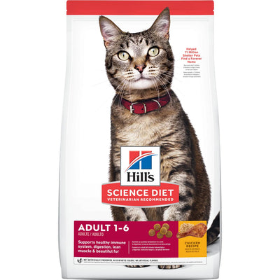 Hill's Science Diet | Alimento seco para gatos adultos Adult. Receta de pollo