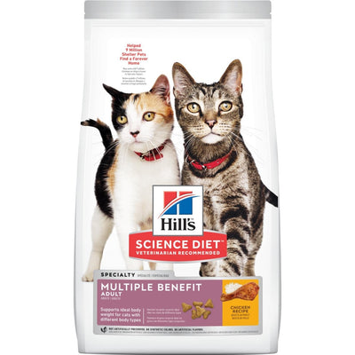 Hill's Science Diet | Alimento seco para gatos adultos Multiple Benefit. Receta de pollo