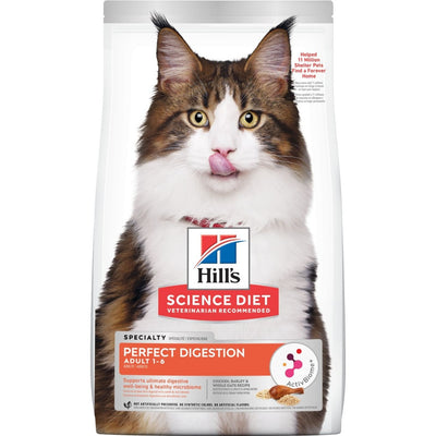 Hill's Science Diet | Alimento seco para gatos adultos Adult Perfect Digestion. Receta de pollo