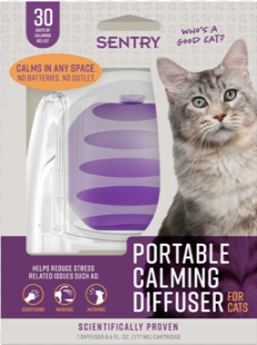 Sentry Difusor portátil calmante con base para gatos — 1 difusor con base