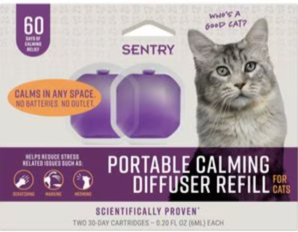 Sentry Recambios del difusor portátil calmante para gatos x 2 — 2 recambios