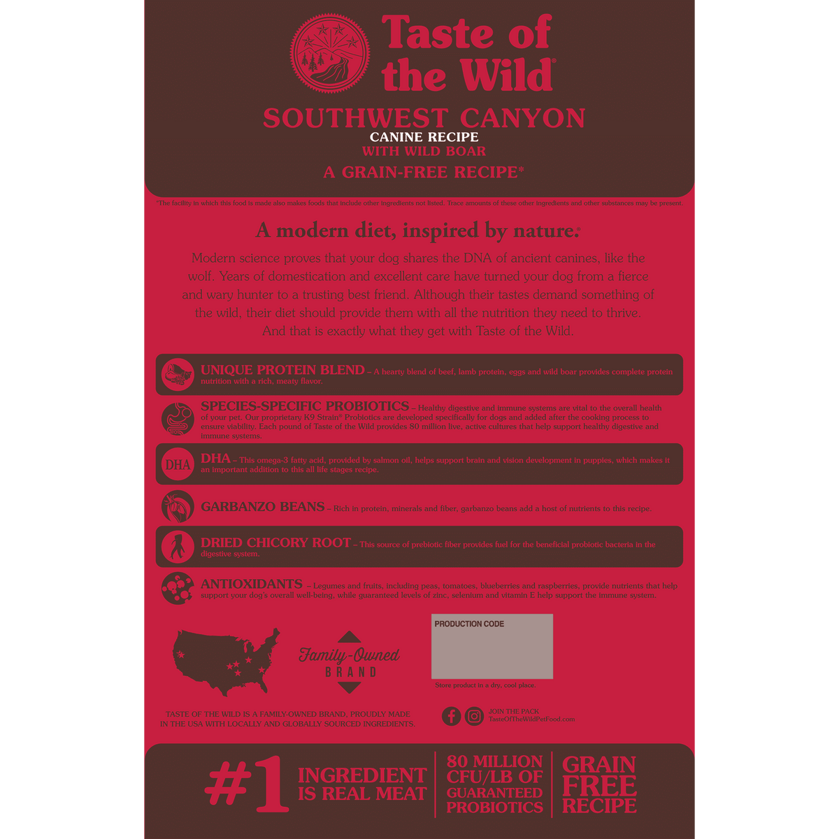 Taste of the Wild | Southwest Canyon todas las edades con jabalí asado