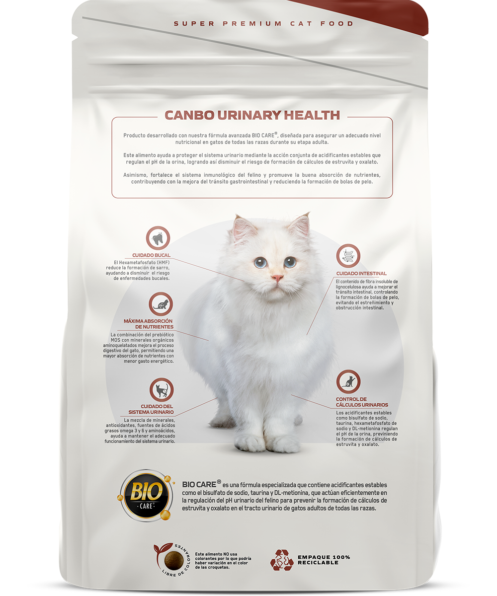 Canbo Cat Urinary Health Bio Care – empaque posterior