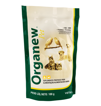 Vetnil Organew Pet · envase frontal de 100 g