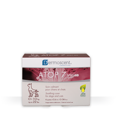 ATOP 7 spot-on — Perros y gatos 0–10 kg — 4 pipetas × 0.6 ml