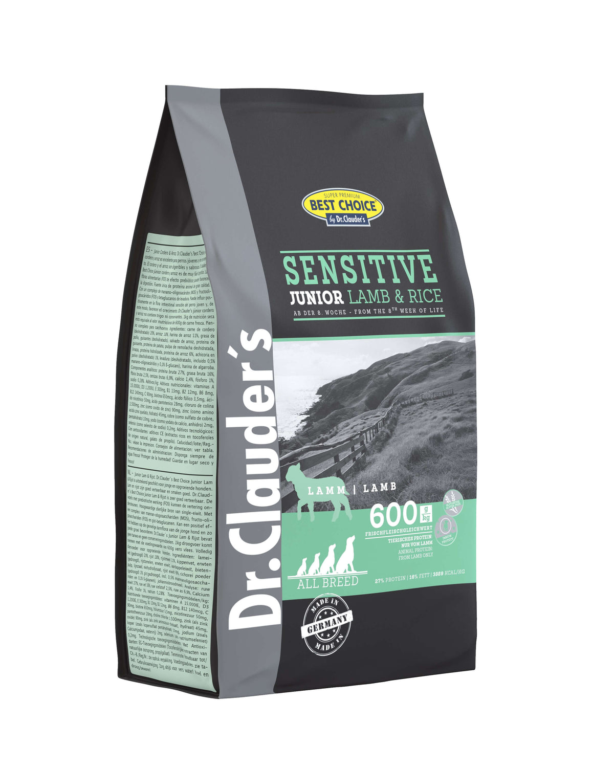 Dr.Clauder’s | Best Choice Junior, cordero y arroz para perros — 4 kg