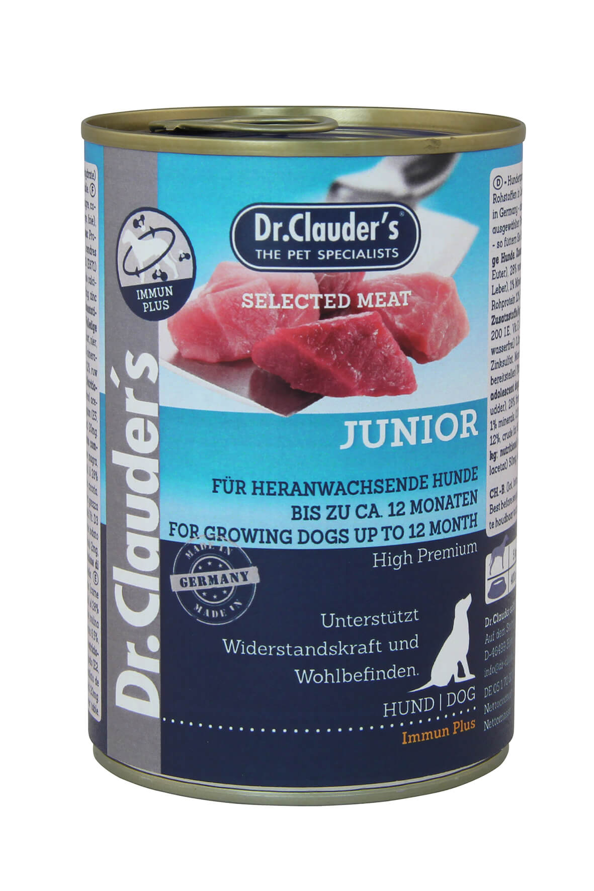 Dr.Clauder’s | Selected Meat Junior para perros — Lata de 400 g