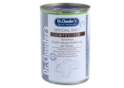 Dr.Clauder’s | Selected Meat Low Protein, bajo en proteínas para perros — Lata de 400 g