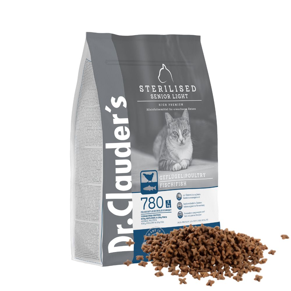 Dr.Clauder’s — High Premium Sterilised Senior / Light para gatos