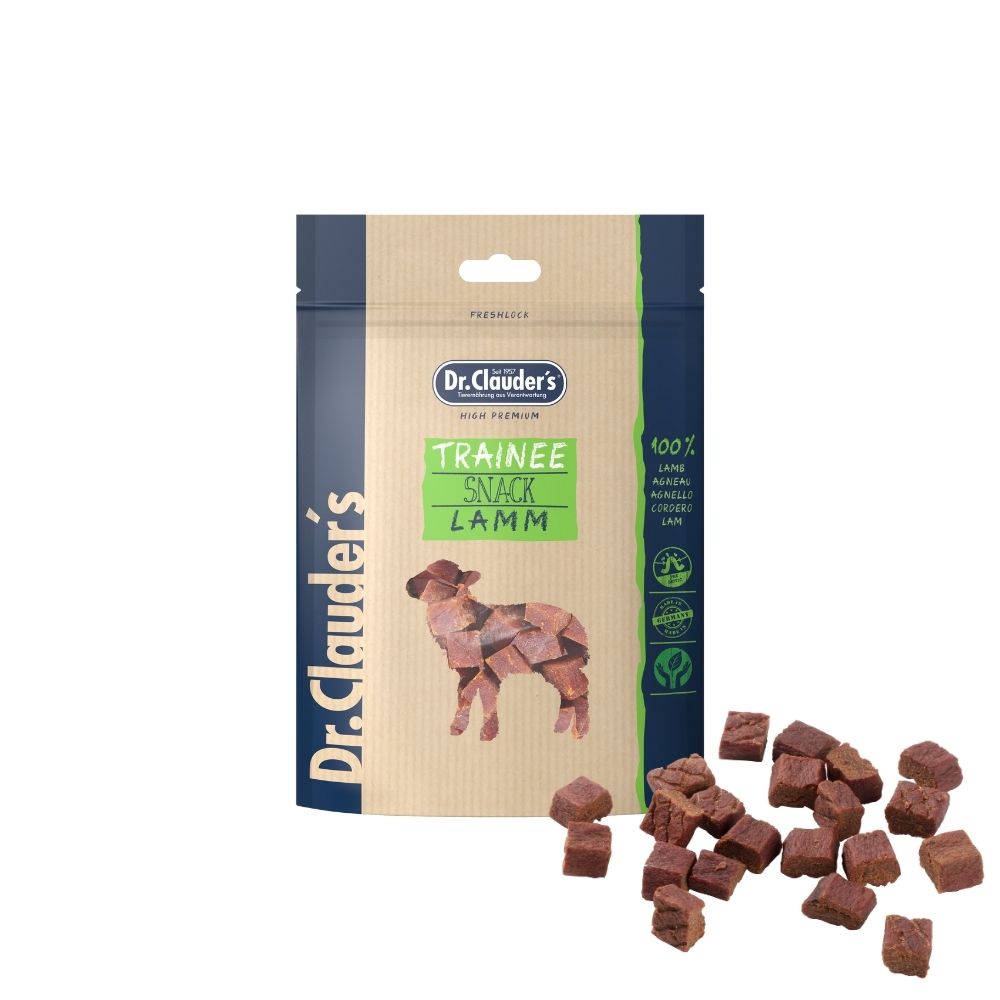 Dr.Clauder’s | Trainee Snack, cordero para perros y gatos — 80 g