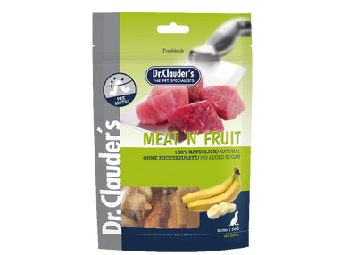 Dr.Clauder’s | Meat’n Fruit, plátano y pollo para perros — 80 g