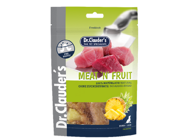 Dr.Clauder’s | Meat’n Fruit, piña y pollo para perros — 80 g