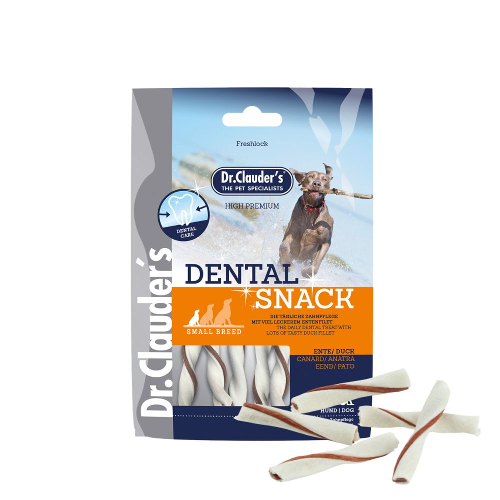 Dr.Clauder’s | Dental Snack Duck Small, pato para perros — 80 g