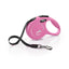 Flexi New Classic, correa extensible de cinta, XS · 12kg · 3m · Rosado