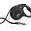 Flexi New Classic, correa extensible de cinta, M · 25kg · 5m · Negro