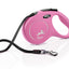 Flexi New Classic, correa extensible de cinta, M · 25kg · 5m · Rosado