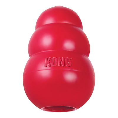 KONG Classic — juguete rojo de caucho natural