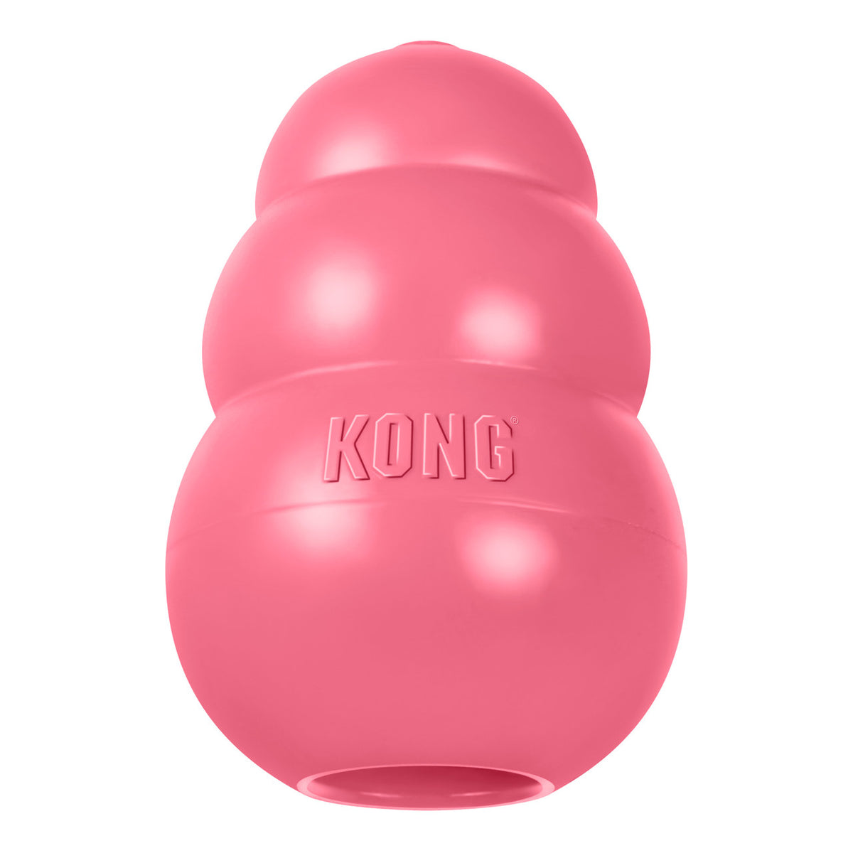 KONG Puppy — juguete rellenable rosa para cachorros