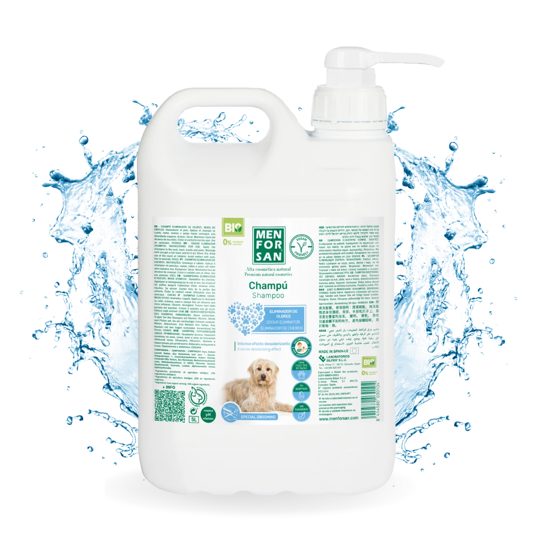 Champú Eliminador de Olores Talco para perros — 5 L