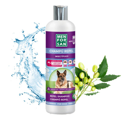 Champú Anti-insectos con margosa, geraniol y lavandino para perros — 300 ml